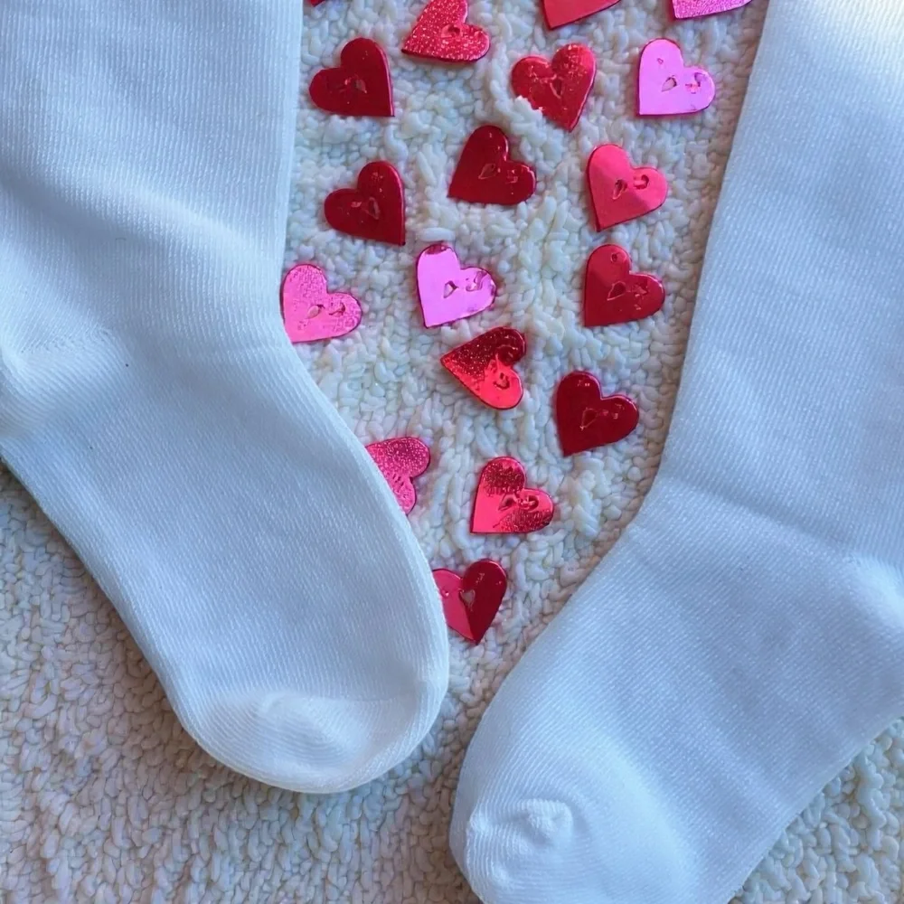 Kids white Knee Highs with Satin Bow